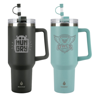 Manna™ 40 Oz Atlas Double Wall Stainless Steel Travel...