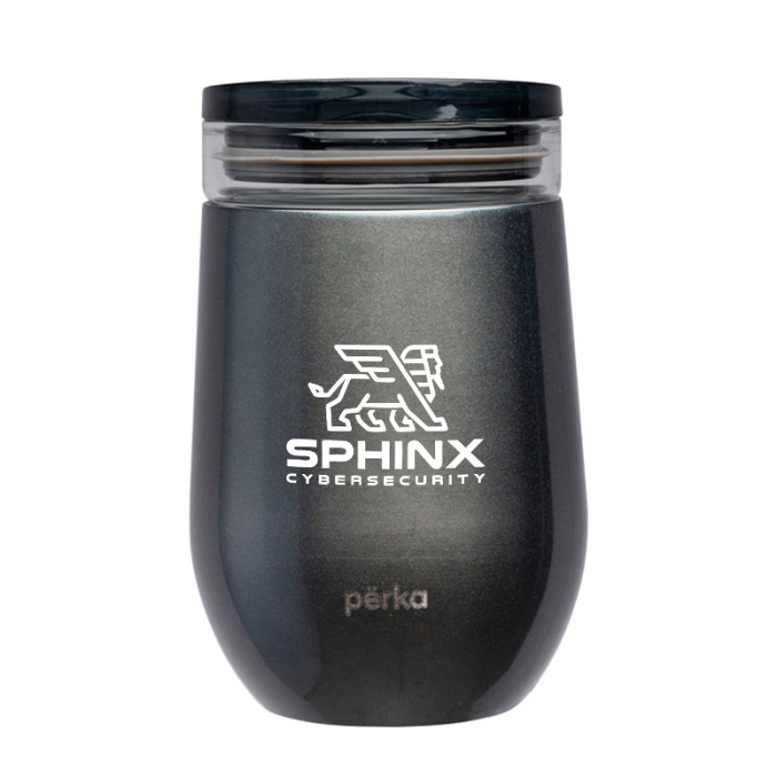 Perka® 12 Oz Customized Taylor Double Wall Stainless Steel Wine Mugs