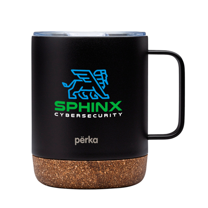 Perka® 12 Oz Promotional Wyatt Double Wall Stainless Steel Camping Mugs