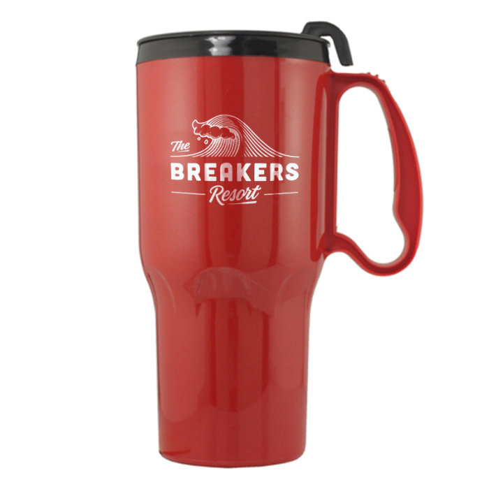 Personalized 21 Oz Sportster Insulated Mugs with Spill-Resistant Lid