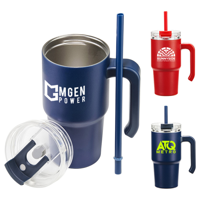 Promotional 20 Oz Millenium Vacuum Insulated Stainless Steel Mugs
