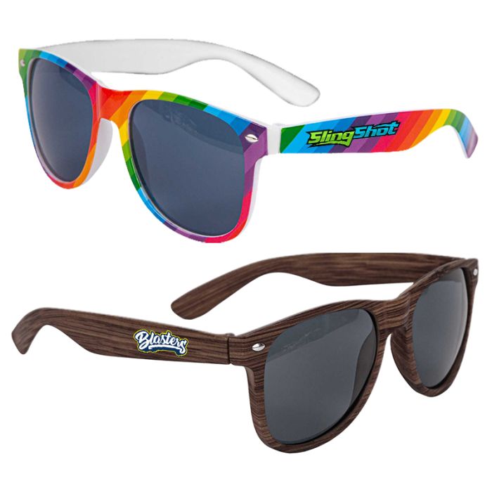 Promotional Kalani Rainbow/Wood Sunglasses