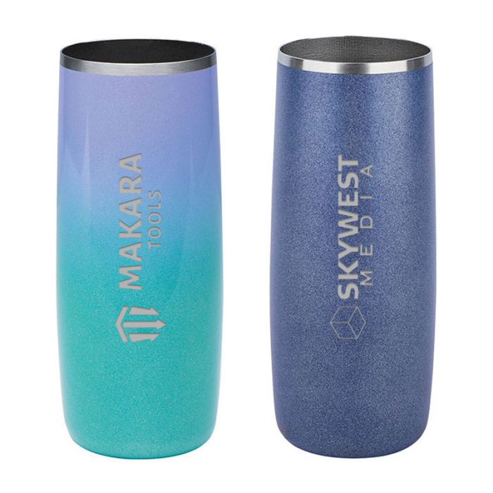 Snowfox® 14 Oz Promotional Shimmer Finish Vacuum Insulated Highball Tumblers