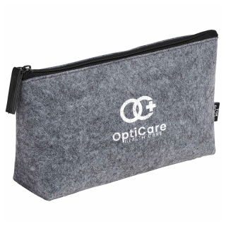 THE GOODS™ Recycled Felt Zippered Pouches