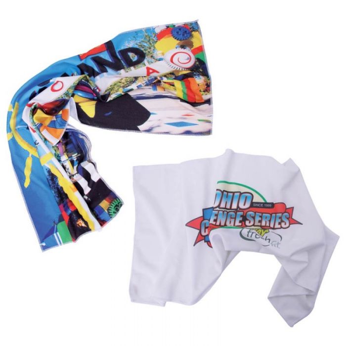 Promotional Very Kool Dye Sub Cooling Towels