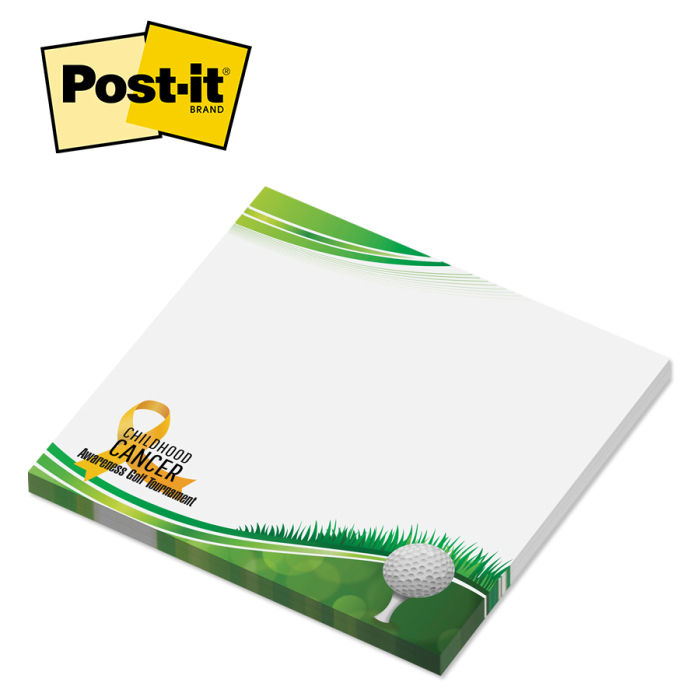 Post-it® Imprinted 3x3 Inch Full Color Program Notes