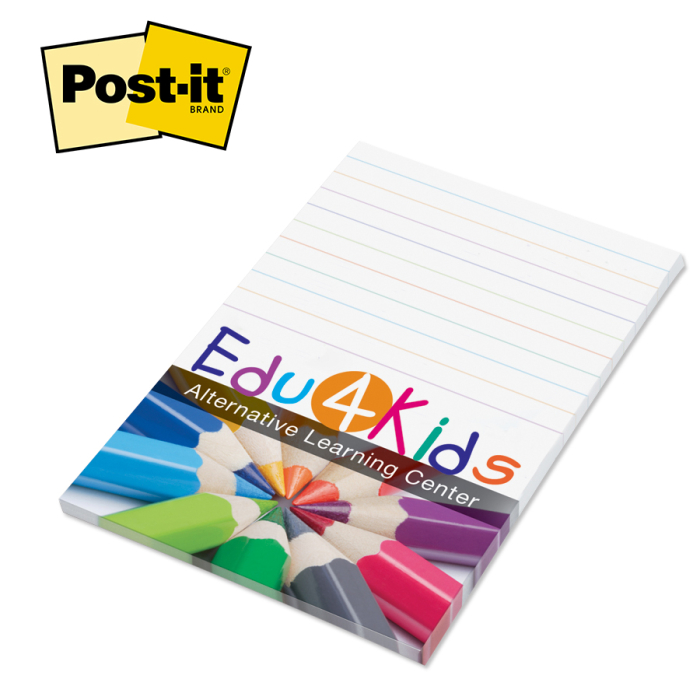 Post-it® Imprinted 4x6 Inch Full Color Program Notes