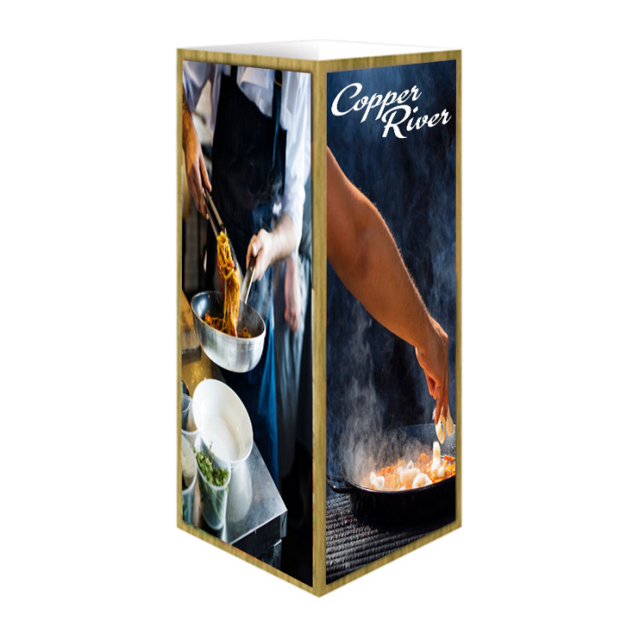 Promotional 4 Panel 8.5x4 Inch Advertising Table Tents