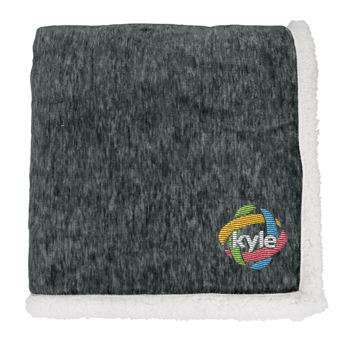 Custom Imprinted Two-Tone Sherpa Blankets