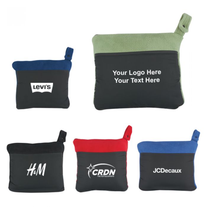 Logo Imprinted Travel Buddy Blankets