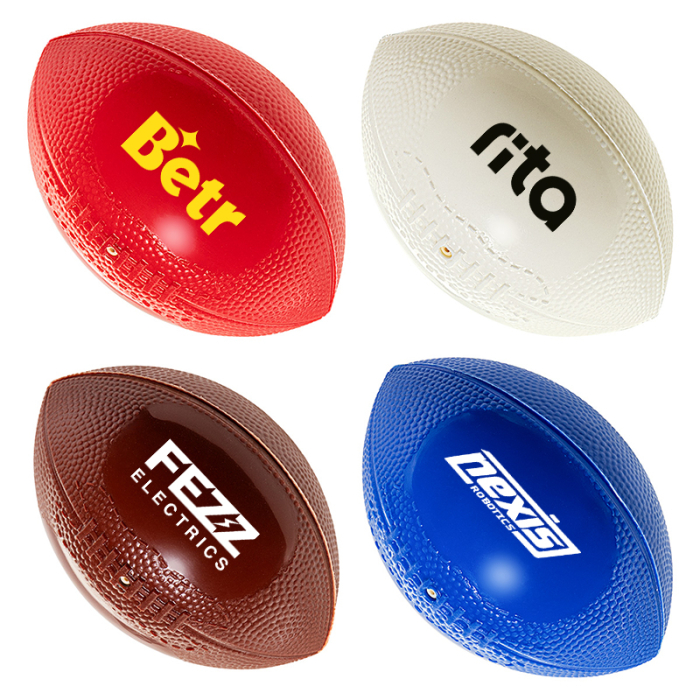 Imprinted Football 6 Inch Vinyl Sports Balls