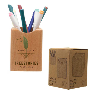 Wood Pencil Cups