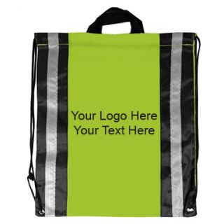 Reflecting Stripes Drawstring Backpacks