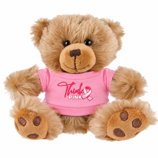 6 Inch Plush Big Paw Bear with Shirts