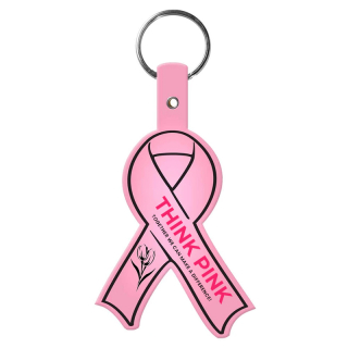 Awareness Ribbon Shaped Flexible Key Tags