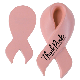 Pink Awareness Ribbon Stress Relievers
