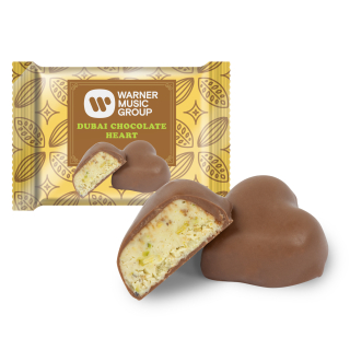 0.70 Oz Dubai Heart Milk Chocolates