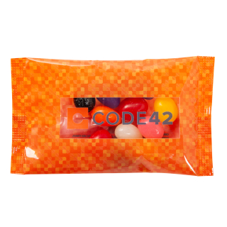 1 Oz Full Color DigiBag™ with Assorted Jelly Beans