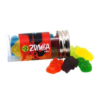 Clever 3 Inch Candy Tube with Gummy Bears