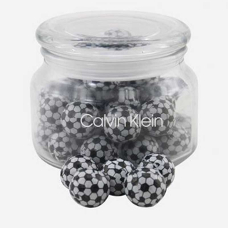 Jars with Chocolate Soccer Balls