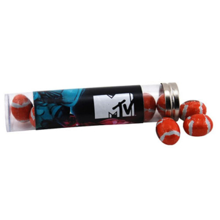 Tubes with Chocolate Footballs