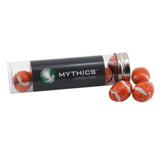 Tubes with Chocolate Footballs