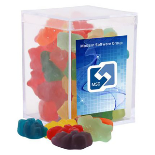 Clever Candy Small Acrylic Candy Boxes with Gummy...