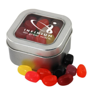 Window Tins with Jelly Beans