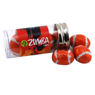 Tubes with Chocolate Footballs