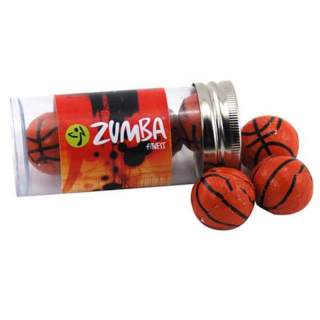 Tubes with Chocolate Basketballs