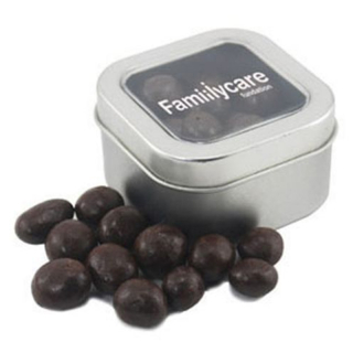 Window Tins with Chocolate Espresso Beans