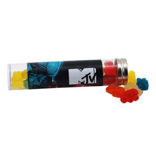 Clever 6 Inch Candy Tubes with Gummy Bears