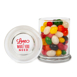 Glass Gourmet Jars with Jelly Beans