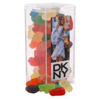 Rectangle Acrylic Candy Boxes with Gummy Bears