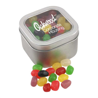 Window Tins with Jelly Beans