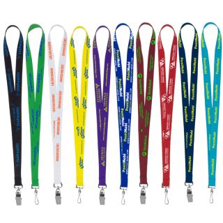 Aurora 3/4 Inch Super Soft Polyester Silkscreen Lanyards