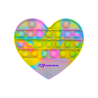 Push Pop Bubble Heart Shape Fidget Sensory Toys