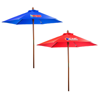 7 Ft FSC Wood Market Umbrellas