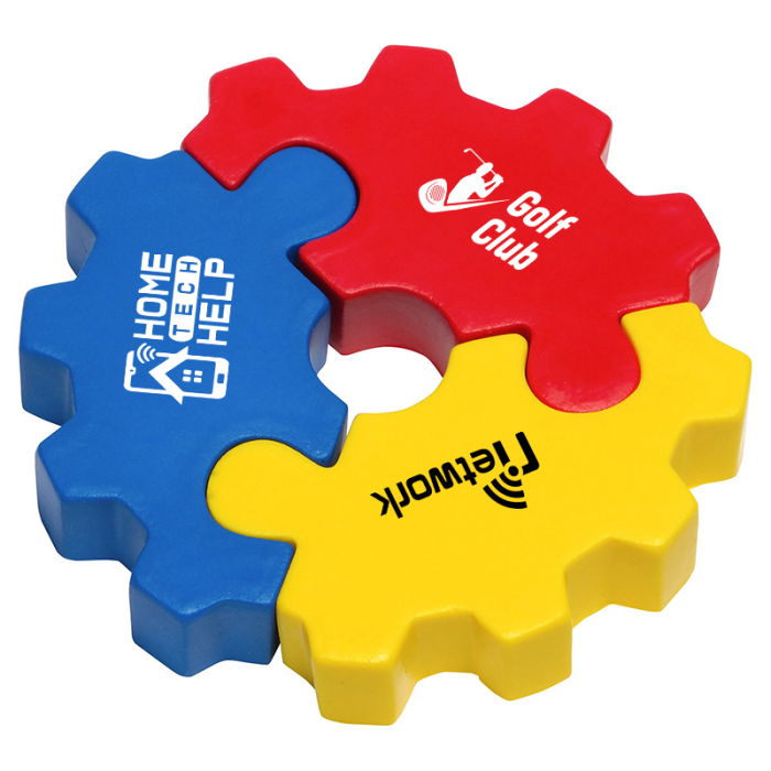 Custom 3 Piece Gear Puzzle Set Stress Relievers