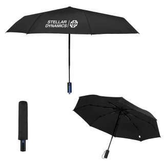 42 Inch Arc Telescopic Folding Umbrellas with 100 rPET...