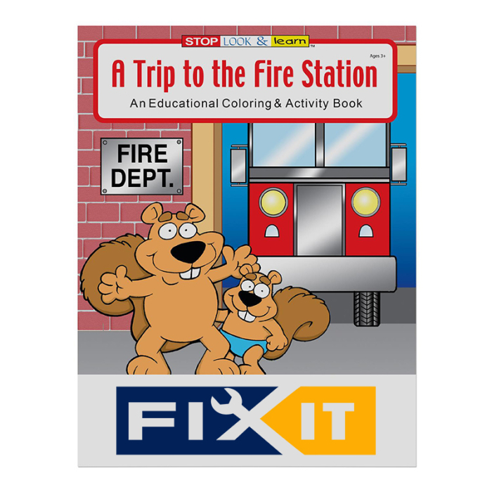 Custom A Trip To The Fire Station Coloring Books