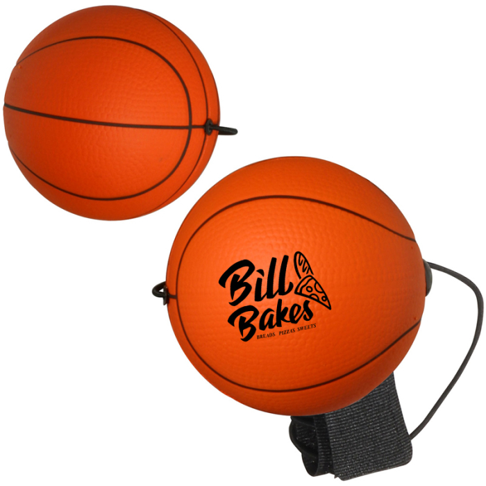 Custom Basketball Stress Reliever Yo-Yo Bungees