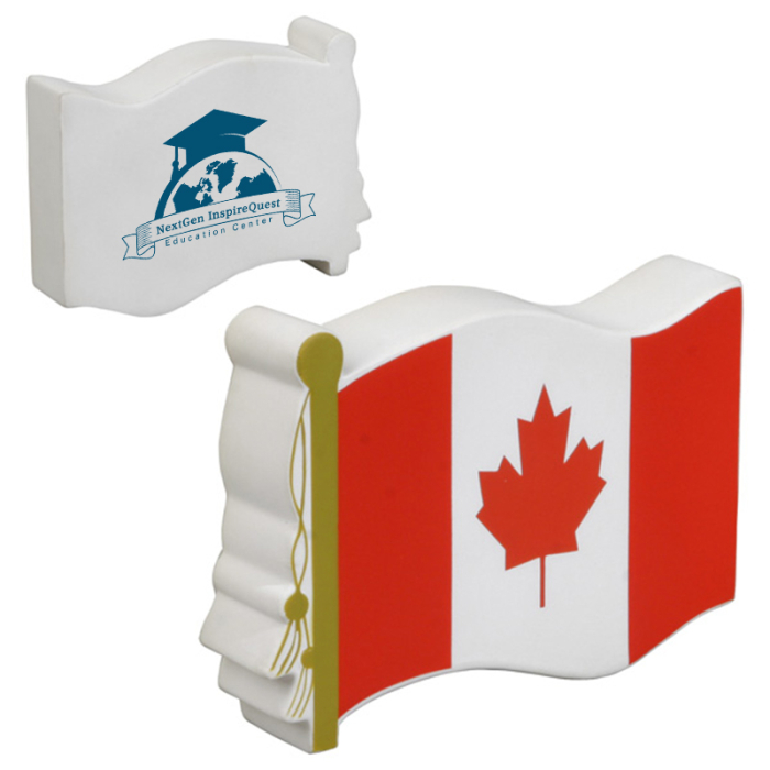 Custom Canadian Flag Stress Relievers