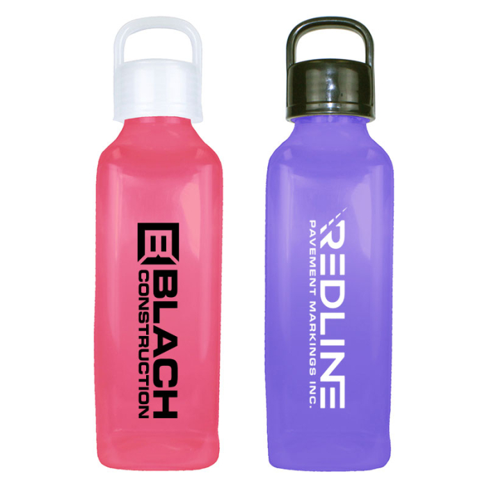 24 Oz Customized Classic Edge Bottles with Handle Lids