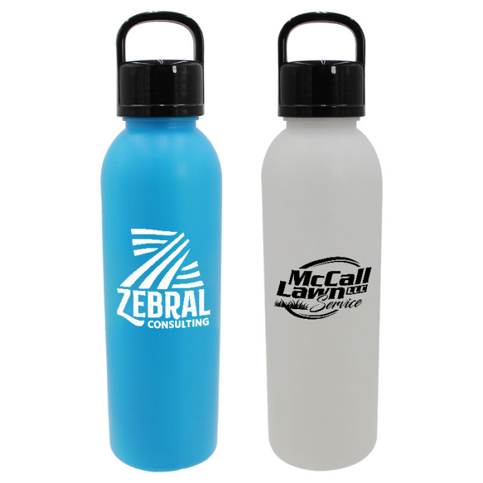 24 Oz Imprinted Classic Revolve Bottles with Handle Lids