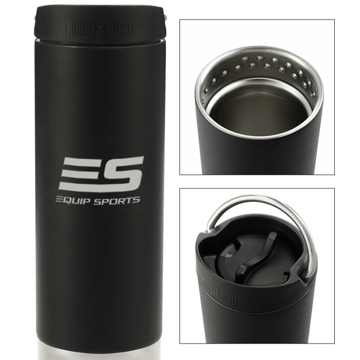 Custom 16 Oz Klean Kanteen Eco TKWide Bottles with Cafe Cap