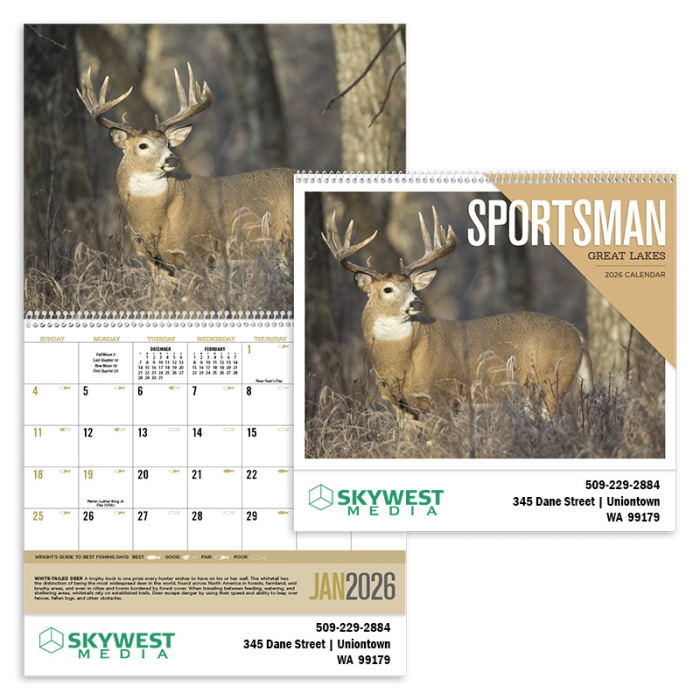 Custom Great Lakes Sportsman Wall Calendars