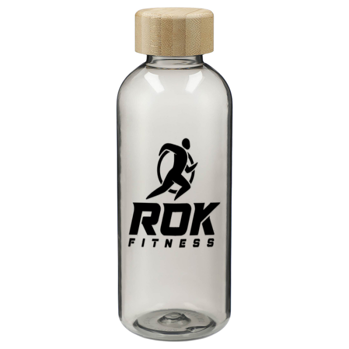Custom Imprinted Sona 22 Oz RPET Bottle with FSC® 100 Bamboo lids
