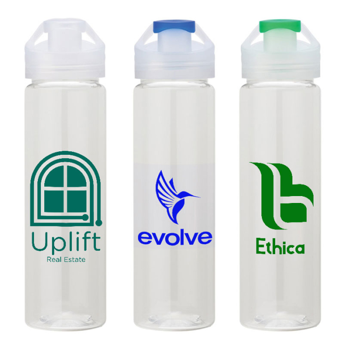 Custom NEWPORT VII 25 Oz PET Bottles with Chug Spouts