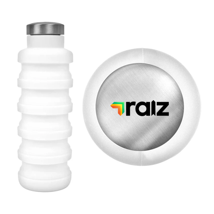 Custom Printed 17 Oz Collapsible Silicone Water Bottles